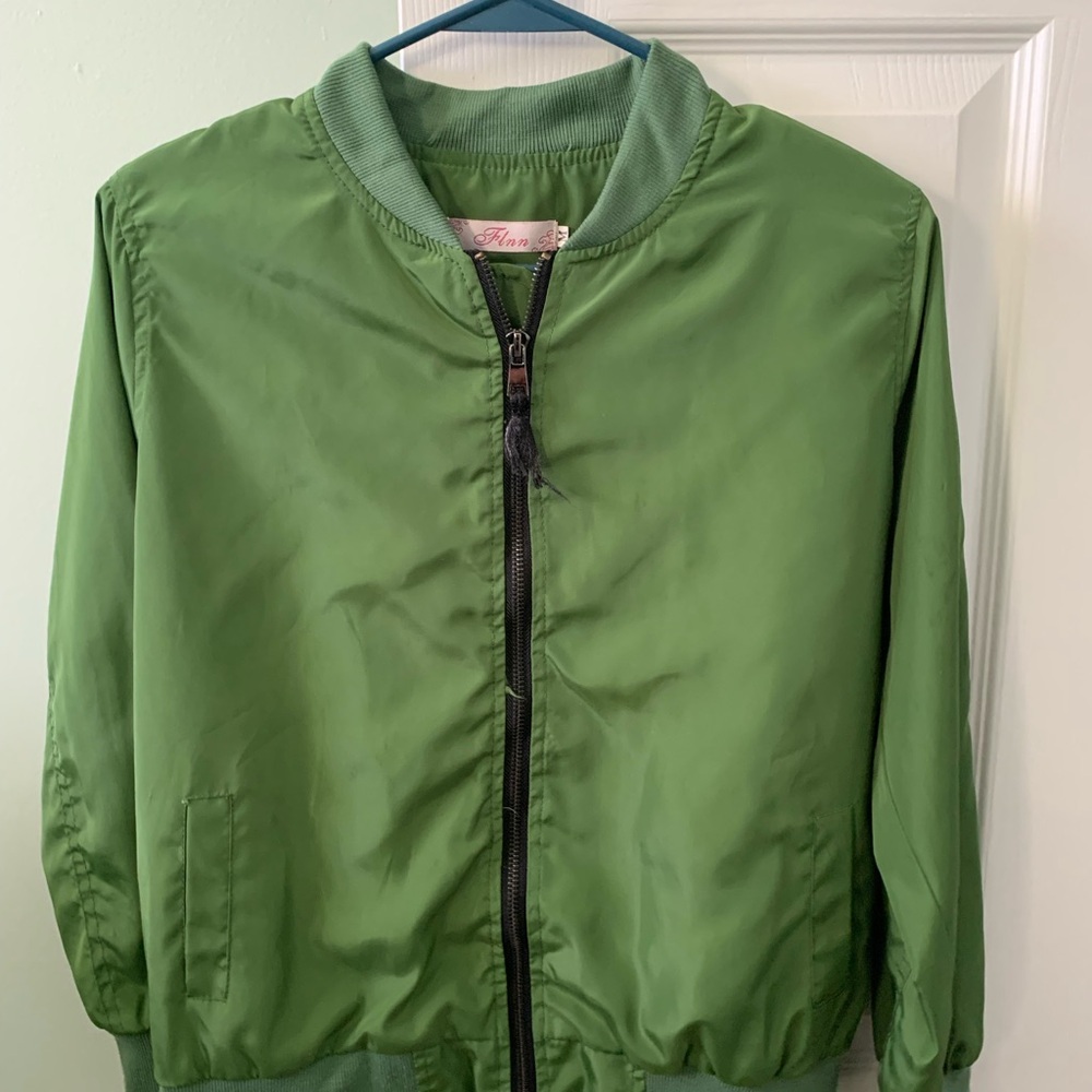 Green Bomber Jacket